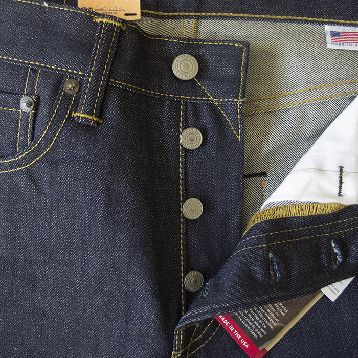Levi's501-1995(madeinusa)_フロントボタン
