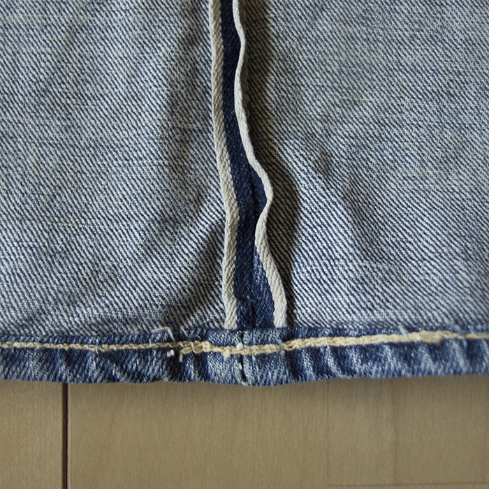 LEVI'S503BXX (leather patch, 1 side red tab)_outseam, selvedge