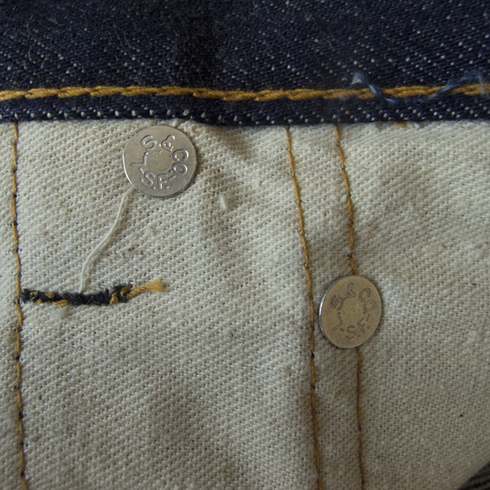 LEVI'S503BXX（ギャラ無紙パッチ）_リベット裏